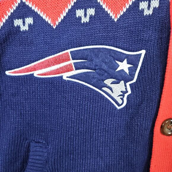 NFL Team Apparel‎ Women's New England Patriots Cardigan Sweater Size L Football - Picture 4 of 16